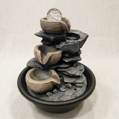 Fonte água cascata 20x20x24 cms