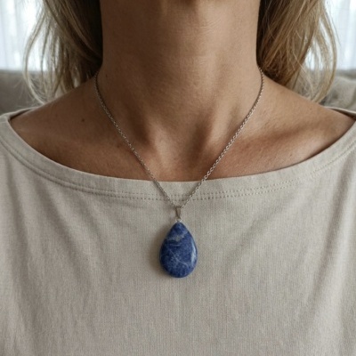 Colar Sodalite gota