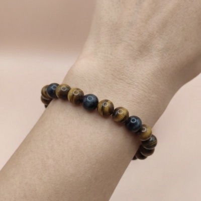 Pulseira de Olho de Tigre 8mm