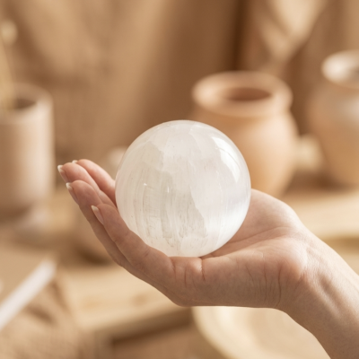 Esfera de Selenite  8 cms