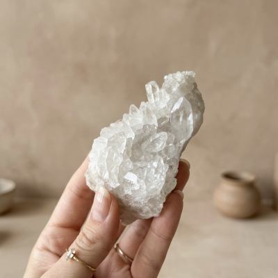 Drusa Quartzo Cristal (245g) (8x5 cms)