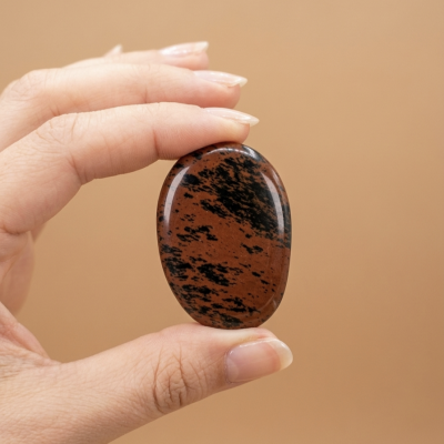 Obsidiana Caoba laminada polida