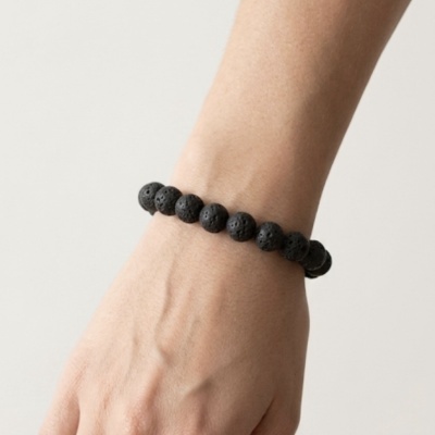 Pulseira Pedra Vulcânica 8mm