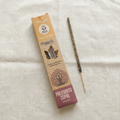 Incenso Pure Herbs Orgânico de Pau Santo e Copal