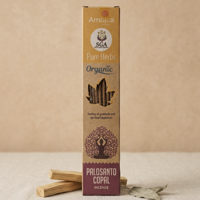 Incenso Pure Herbs Orgânico de Pau Santo e Copal