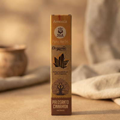 Incenso Pure Herbs Orgânico de Pau Santo e Canela