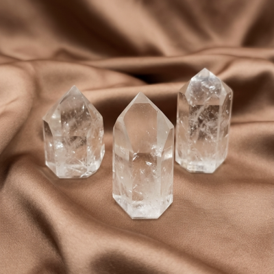 Ponta Polida Quartzo Cristal (80/100g)