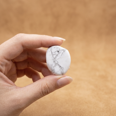 Howlite Branca laminada polida