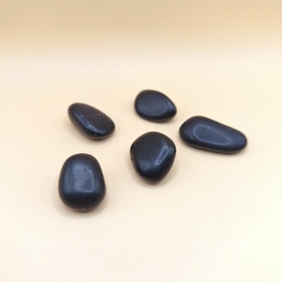 Obsidiana Preta Rolada (15/20mm)