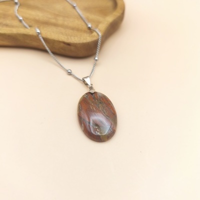 Colar Jaspe Vermelha