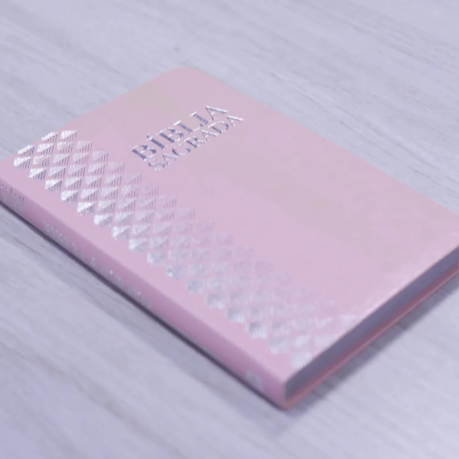 Bíblia Sagrada | ARC | Letra Normal | Capa Luxo Rosa Claro Bíblia Sagrada | ARC | Letra Normal | Capa Luxo Rosa Claro