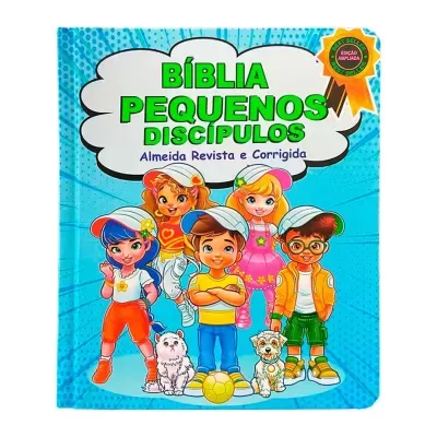 Bíblia Pequenos Discípulos | ARC | Letra Grande | Capa Dura Azul | Edição Ampliada