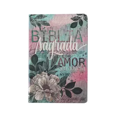 Bíblia Flor Artística | NVI | Letra Normal | Capa Dura