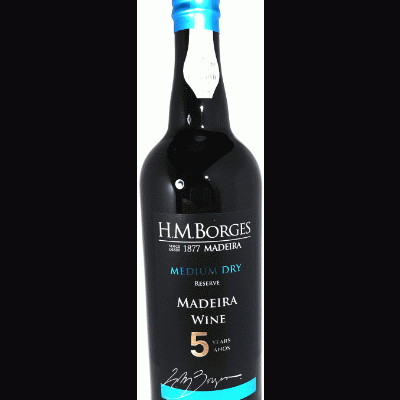 Vinho Madeira H.M.Borges 5 anos Meio Seco