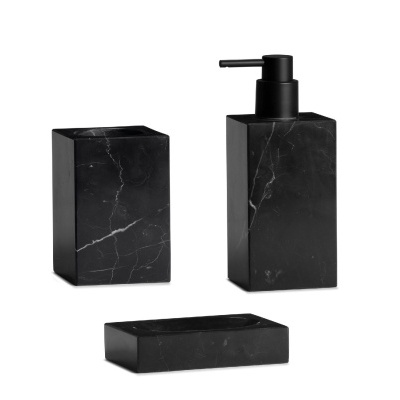 SET Black Marble Bath