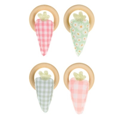 SET 4 ARGOLAS DE GUARDANAPO CENOURA