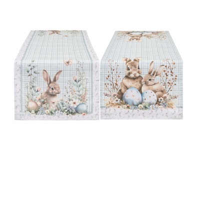 CAMINHO DE MESA COELHO PEPEN 50X150 CM (SORTIDO)