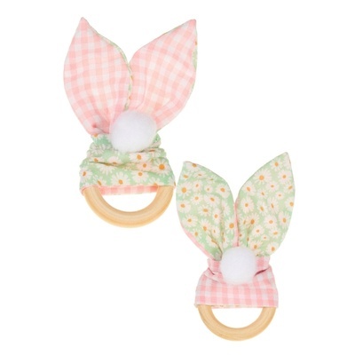 PAR DE ARGOLAS DE GUARDANAPO COELHO