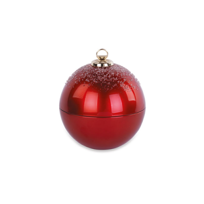 VELA BOLA DE NATAL VERMELHA 17 CM