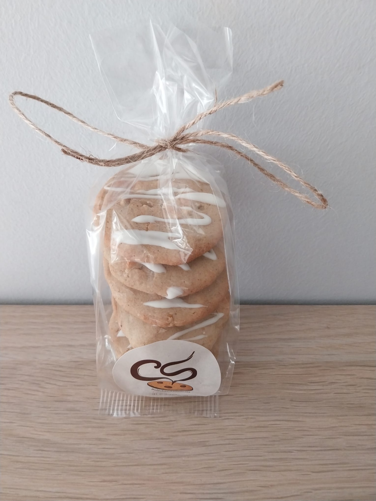 Bolachas artesanais simples de limão e chocolate branco-CS Bolachas (Por Encomenda - Contacte-nos)