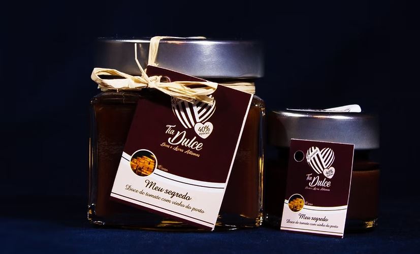 Doce Tomate com vinho do porto  (Meu Segredo) 200g - Tia Dulce