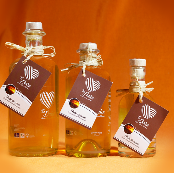 Tia Dulce - Licor artesanal de Castanha ( Pote de Ouro) 20cl