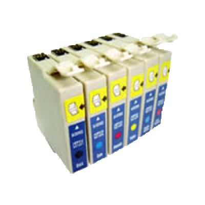 Conjunto de 6 Tinteiros Compatíveis Epson T0481/2/3/4/5/6