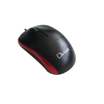 Rato Óptico Usb L-Link Preto/Vermelho