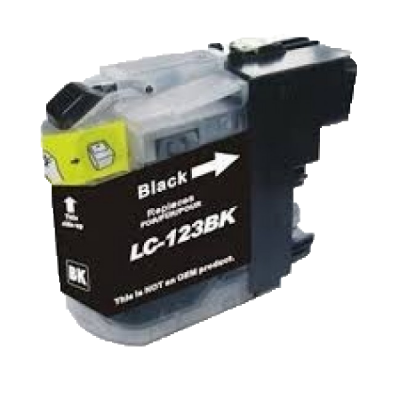 Tinteiro Brother Compatível LC123 XL Preto (V3)