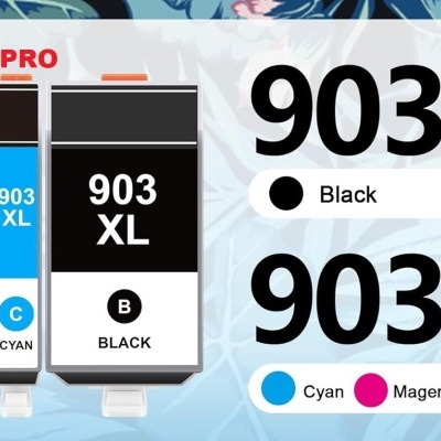 Conjunto 4 Tinteiros Compatíveis HP 903 XL