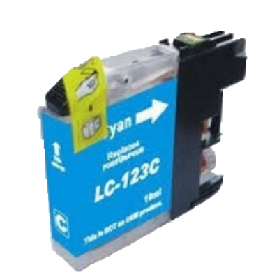 Tinteiro Brother Compatível LC123 XL Azul (V3)