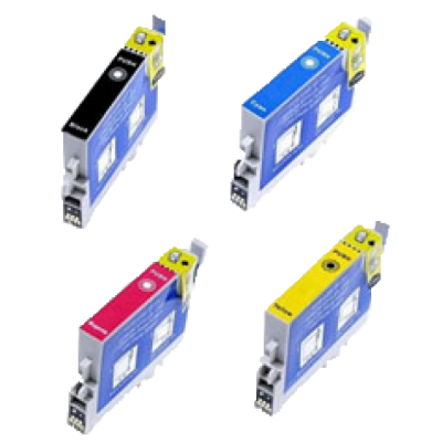 Conjunto de 4 Tinteiros Compatíveis Epson T0441/2/3/4