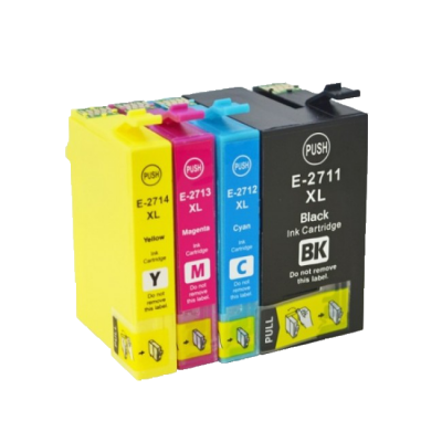 Conjunto 4 Tinteiros Compatíveis Epson 27XL - T2711/2/3/4