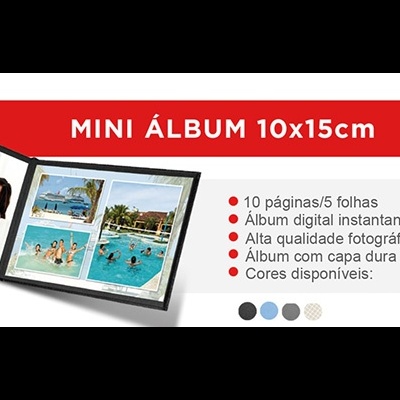 Mini Album 10x15 cm Preto