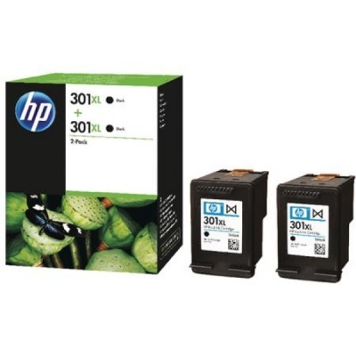 Tinteiro HP 301XL Original Pack 2 Unidades Preto (D8J45AE)