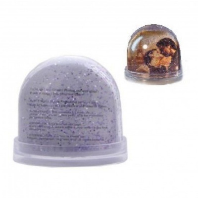 Pisa Papeis / Globo com Glitter para 2 Fotografias