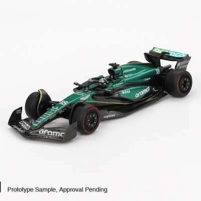 MINI GT ASTON MARTIN AMR24 #18 LANCE STROLL 2024 F1 2024 BAHRAIN GP MGT01001-L