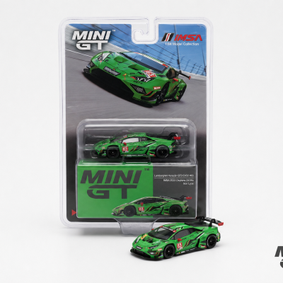 MINI GT LAMBORGHINI HURACÁN GT3 EVO2 #63 IRON LYNX  IMSA 2023  DAYTONA 24 HRS. MGT00813-BL