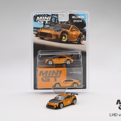 MINI GT TOYOTA GR86 LB NATION GOLD ?2024 ALL IN TUNING EXCLUSIVE MGT00790-BL