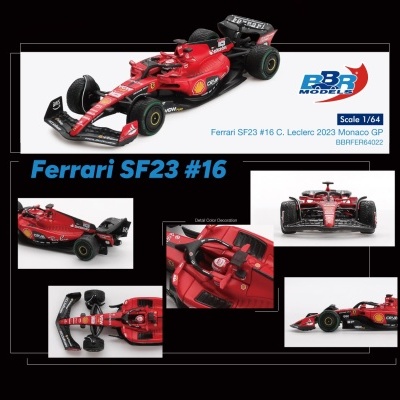 MINI GT FERRARI SF23 #16 C. LECLERC MONACO GP 2023 BBRFER64022