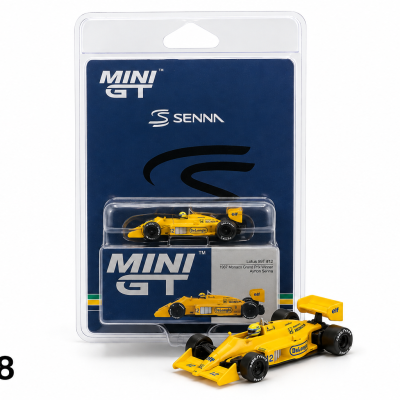 MINI GT LOTUS 99T #12 AYRTON SENNA 1987 MONACO GRAND PRIX WINNER MGT01088-BL