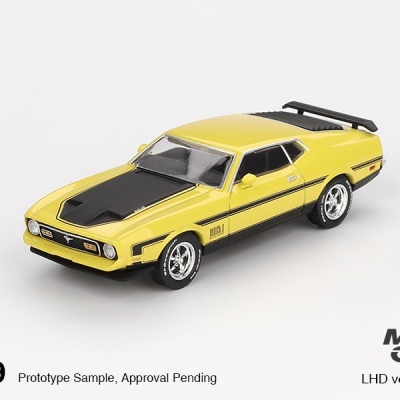 MINI GT FORD MUSTANG MACH1 GRABBER YELLOW MGT01139-L