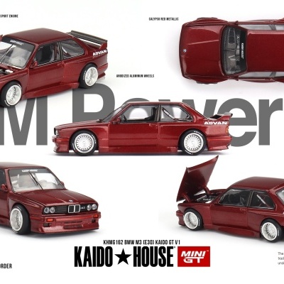 MINI GT BMW M3 (E30) KAIDO GT V1 KHMG162