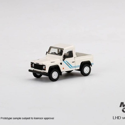 MINI GT LAND ROVER DEFENDER 90 PICKUP WHITE MGT00338-L