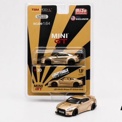 MINI GT LB WORKS NISSAN GT-R SATIN GOLD MGT00030-BL