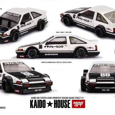 MINI GT TOYOTA AE86 SPRINTER TRUENO KAIDO STREET V1 KHMG180
