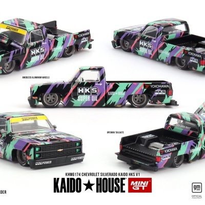 MINI GT CHEVROLET SILVERADO KAIDO HKS V1 KHMG174