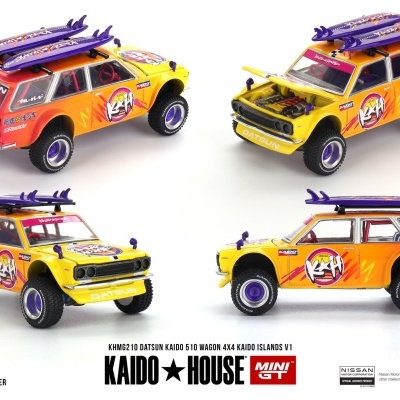 MINI GT DATSUN KAIDO 510 WAGON 4X4 KAIDO ISLANDS V1 KHMG210