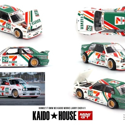 MINI GT BMW M3 (E30) KAIDOWORKS LARRY CHEN V1 USA EXCLUSIVE KHMG217