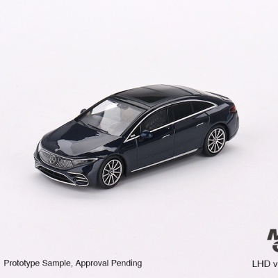 MINI GT MERCEDES-BENZ EQS 580 4MATIC NAUTICAL BLUE METALLIC MGT00559-L